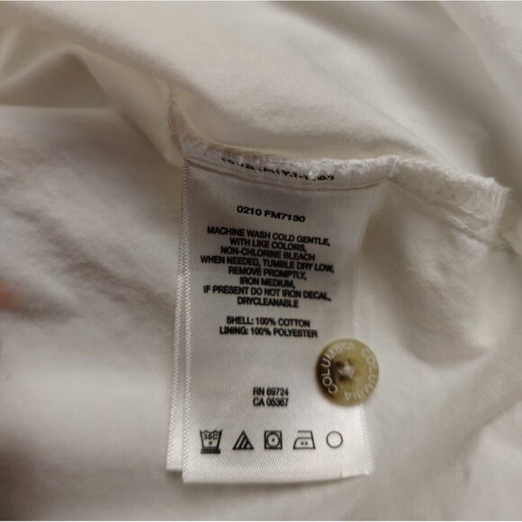 Columbia PFG White Button Up Shirt Short Sleeve Fishing Outdoor Mens XL - Picture 6 of 11